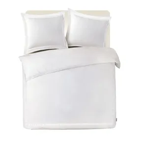 Housse de couette Kayori en percale de coton Yamato - Blanc